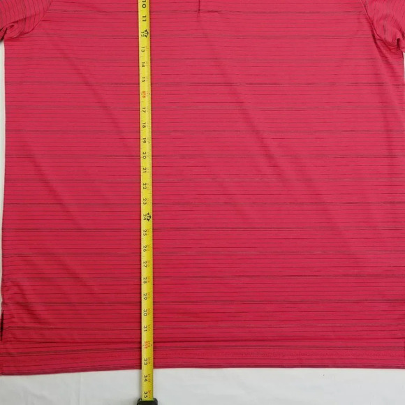 Adidas Golf 2XL Red Black Striped Embroidered Logo - Picture 5 of 8